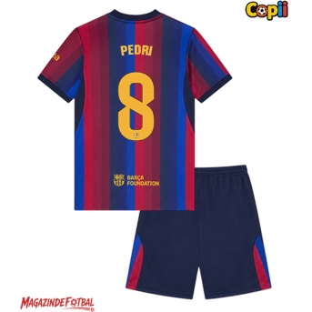 Barcelona Pedri Gonzalez #8 Echipament de Fotbal Replică 2026-27 Copii Acasa (+ Șorturi)